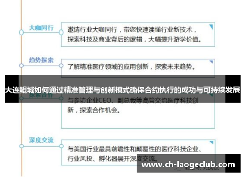 大连鲲城如何通过精准管理与创新模式确保合约执行的成功与可持续发展
