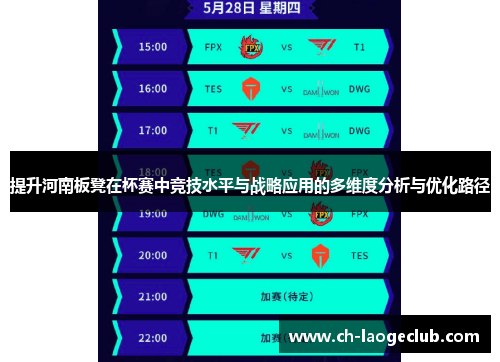提升河南板凳在杯赛中竞技水平与战略应用的多维度分析与优化路径