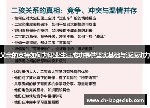 父亲的支持如何为职业生涯成功提供坚实基础与源源动力